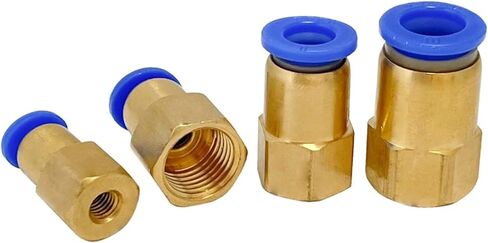 1 قطعة PCF خرطوم اتصال الهواء المناسب 4-12 مللي متر ذكر الموضوع BSPT 1/4 "1/2" 1/8 "3/8" الحلمة النحاس اقتران سريع تركيبات هوائية (PCF10-02) in Kuwait