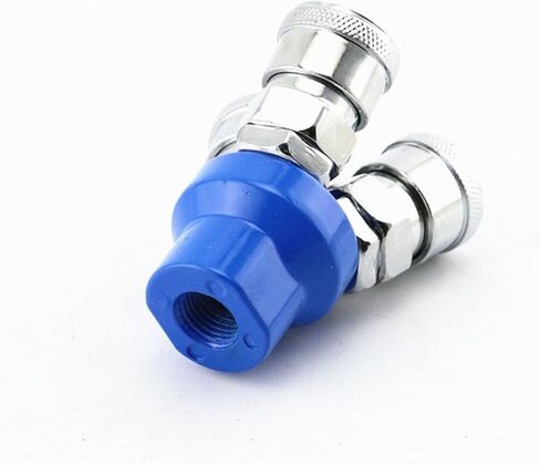 Pneumatic fittings 1/4" BSPP Multi 3Way / 2Way Air Hose Quick Coupling Adapter Connector SMY SMV(2Way) in Saudi Arabia