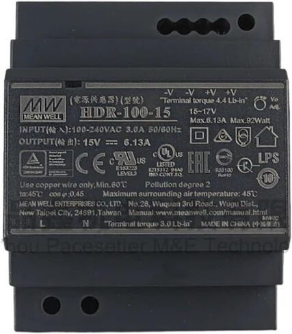 HDR-100 HDR-100-12 HDR-100-15 HDR-100-24 HDR-100-48 HDR-100-12N HDR-100-15N HDR-100-24N HDR 100 100W(HDR-100-15N) in Saudi Arabia