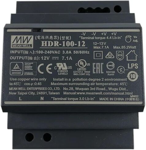HDR-100 HDR-100-12 HDR-100-15 HDR-100-24 HDR-100-48 HDR-100-12N HDR-100-15N HDR-100-24N HDR 100 100W(HDR-100-15N) in Saudi Arabia