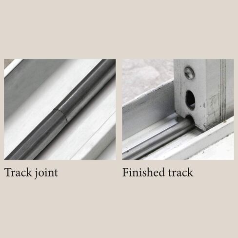 Alcan Snap On Repair غطاء المسار 1/4 بوصة لانزلاق أبواب الفناء الزجاجية | إصلاح الباب المنزلق استبدال الأجهزة إصلاح الفولاذ المقاوم للصدأ | إصلاح غطاء مسار الباب الزجاجي المنزلق (6 أقدام) in Kuwait