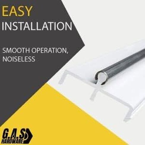 Alcan Snap On Repair غطاء المسار 1/4 بوصة لانزلاق أبواب الفناء الزجاجية | إصلاح الباب المنزلق استبدال الأجهزة إصلاح الفولاذ المقاوم للصدأ | إصلاح غطاء مسار الباب الزجاجي المنزلق (6 أقدام) in Kuwait