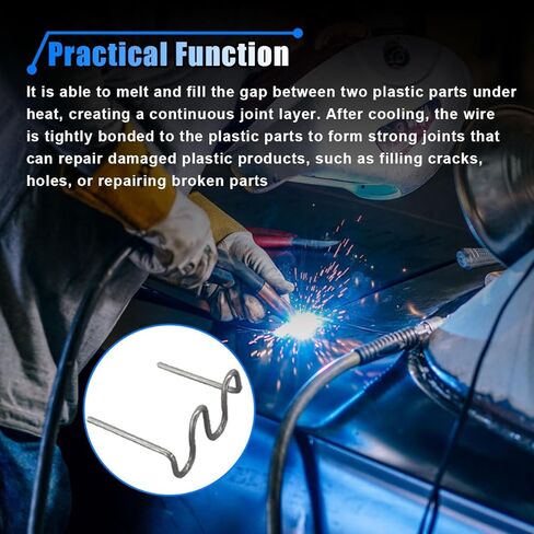 1200PCS Car Plastic Welding Kit, 6 Different Shapes Welder Staples Kit with Storage Box, 0.6 0.8mm Stainless Steel Plastic Welding Staples Repair Kit for Car Bumpers, Dashboards, Lamp Holders in Saudi Arabia