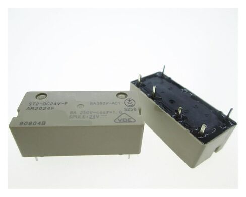 24V التتابع ST2-DC24V-F AR2024F ST2-24VDC-F ST2DC24VF DC24V 24VDC 8A 250VAC 6PIN in Saudi Arabia