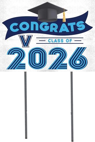 لافتة ساحة التخرج من KH Sports Fan Villanova Wildcats فئة 2026، 18x24 in Saudi Arabia