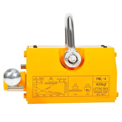 Permanent Magnetic Lifter 880 lbs Pulling Capacity, 400 KG Heavy Duty Crane Magnetic Lifter Hoist Lifting with Hexagon Wrench Used in Shop Crane and Hoist, for Lifting Plate Steel Board in Saudi Arabia