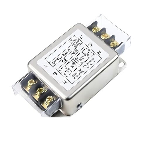 Single-Phase AC Power Filter CW3 CW4L2 10A 20A 30A-S/T AC220V Single-Stage Filter(CW4L2-20A -R 20A Terminal Desktop) in Kuwait