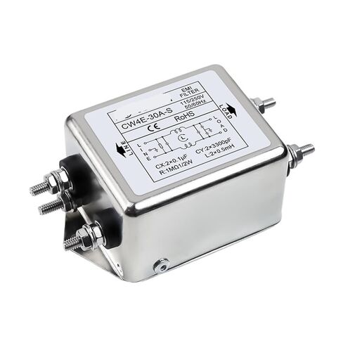 مرشح طاقة التيار المتردد أحادي الطور CW3 CW4L2 10A 20A 30A-S/T AC220V مرشح مرحلة واحدة (CW4L2-20A -R 20A سطح المكتب الطرفي) in Kuwait