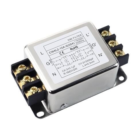 CW4L2-20A-S005 كتلة طرفية من خلال الجدار 6A10A30A مرشح طاقة ثلاثي الأقسام 220 فولت نوع السكك الحديدية 004 (CW4L2-30A -TS قسم مزدوج) in Kuwait