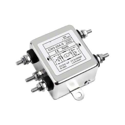 مرشح طاقة التيار المتردد أحادي الطور CW3 CW4L2 10A 20A 30A-S/T AC220V مرشح مرحلة واحدة (CW4L2-20A -R 20A سطح المكتب الطرفي) in Kuwait