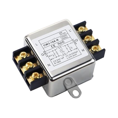 CW4L2-20A-S005 كتلة طرفية من خلال الجدار 6A10A30A مرشح طاقة ثلاثي الأقسام 220 فولت نوع السكك الحديدية 004 (CW4L2-30A -TS قسم مزدوج) in Saudi Arabia