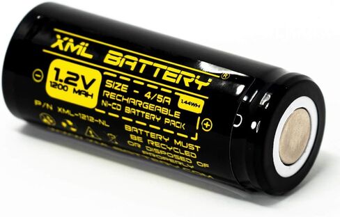 (5 عبوات LITHONIA ELB-1210N KR1200AUL SANYO ELB-1201N LITHONIA ELB1201N ELB1210N KR-1200AUL 1.2 فولت 1200 مللي أمبير Ni-CD بديلة لإضاءة الطوارئ لعلامة الخروج... in Kuwait