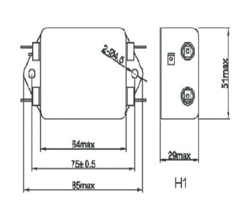 DC Filter 12v 24v Power Purifier 110v SJD210D-10A 20A 30A(SJD210D -30A Single Section Screw) in Saudi Arabia