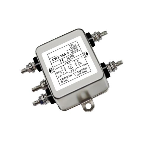 Power Filter CW3L2-20A-L 6A 10A 30A Screw Lug Wiring SR Terminal 220V Single-Phase Two-Stage(CW3-20A -T Solder Lug) in Kuwait