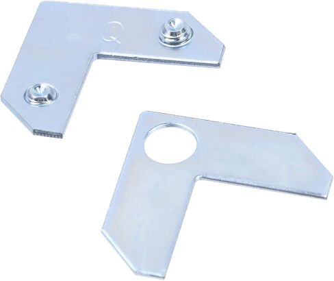 Geesatis 30PCS L-Shaped Corner Brace Plate, 35 x 13 mm Metal Picture Frame Bracket, Silver Tone Flat Plate Fastener for Shelves, Cabinets, Photo Frames, DIY Furniture – Includes Screws & Gaskets in Saudi Arabia
