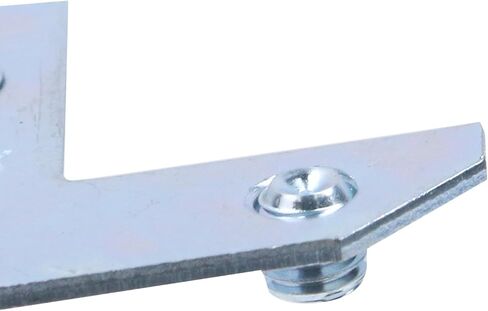 Geesatis 30PCS L-Shaped Corner Brace Plate, 35 x 13 mm Metal Picture Frame Bracket, Silver Tone Flat Plate Fastener for Shelves, Cabinets, Photo Frames, DIY Furniture – Includes Screws & Gaskets in Saudi Arabia