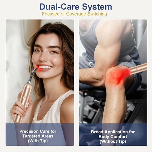 Red Light Therapy and Near Infrared Light Therapy Device, Portable Handheld LED Facial & Body Care Cold Sore Wand with 660nm 810nm 850nm 940nm Wavelengths, for Joints & Muscles Wellness Support in Saudi Arabia