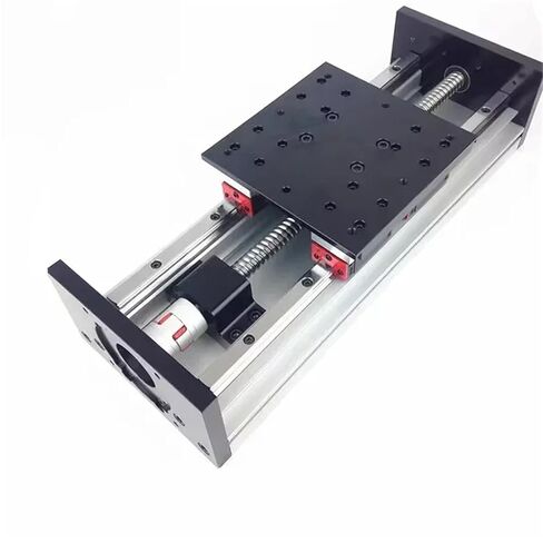 Z axis Motion Table CNC Sliding Stage Travel 100-2000mm HGR15 Linear Guides SFU1605 SFU1610 Ball Screw Support Step Servo Motor(SFU1605 for Nema 23,500mm) in Saudi Arabia