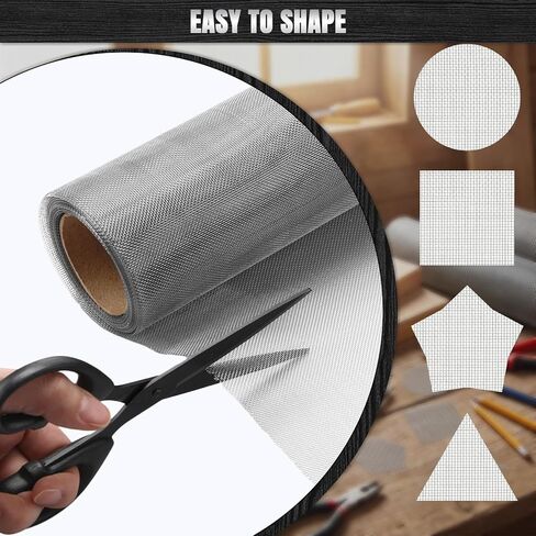 Chumia 20 Mesh 304 شاشة سلكية من الفولاذ المقاوم للصدأ مقاس 15.7 بوصة × 300 بوصة (40 سم × 760 سم) شاشة أسلاك معدنية، لا تصدأ وقوية، سهلة القطع، مقاومة للحرارة من أجل فتحات تهوية الهواء DIY وأغطية أغطية الحديقة in Kuwait
