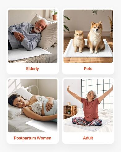 VEVOR Disposable Underpads, 30" x 36" Incontinence Bed Pads, Super Absorbent Chux Pads with 5-Layer Protection for Bed Sofa and Mattress, Protective Bedwetting Pad for Pet Adult Kid Elderly (70-Pack) in Saudi Arabia