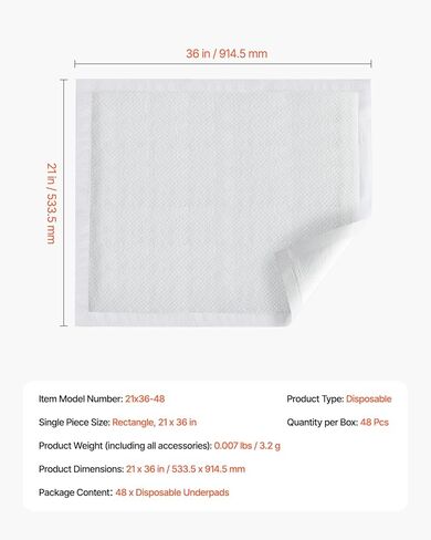 VEVOR Disposable Underpads, 30" x 36" Incontinence Bed Pads, Super Absorbent Chux Pads with 5-Layer Protection for Bed Sofa and Mattress, Protective Bedwetting Pad for Pet Adult Kid Elderly (70-Pack) in Saudi Arabia