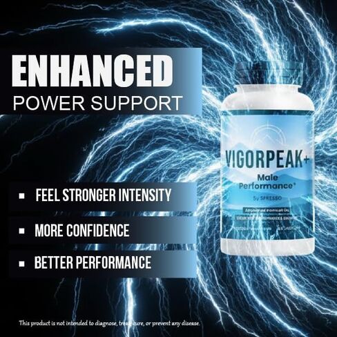 (عبوة واحدة) كبسولات Vigor Peak، حبوب مكملات VigorPeak الرسمية بمكونات ممتازة، تركيبة متقدمة لدعم تقييمات الصحة والعافية بشكل عام (60 كبسولة) in Kuwait