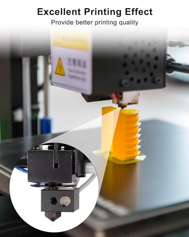 Hardened Steel Nozzle Set Fit for QIDI X-Max 3 Q1 Pro X-Plus 3 X-Smart 3 3D Printers, 10Pcs 0.4mm Black Nozzles with Nozzle Cleaning Kit in Saudi Arabia