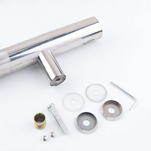 Solid Standoffs Heavy-Duty Commercial Grade-304 Stainless Steel Push Pull Door Handle/Barn Door Pull Handle/Shower Glass Pulls Doors Doorknob (Size : 300mm(200mm)) in Saudi Arabia