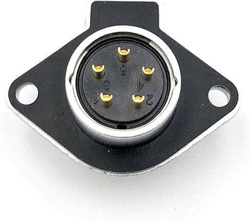 5 pin power signal circular connector female waterproof IP67 cap lock M20 in Saudi Arabia