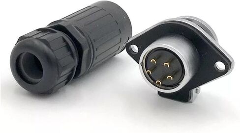 5 pin power signal circular connector male and female socket waterproof IP67 in Saudi Arabia