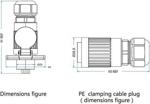 5 pin power signal circular connector male and female socket waterproof IP67 in Saudi Arabia