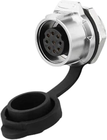 9 pin M16 size power connector female socket outdoor waterproof IP67 in Saudi Arabia