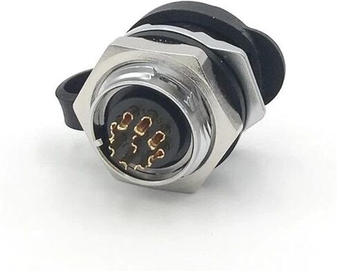 9 pin M16 size power connector female socket outdoor waterproof IP67 in Saudi Arabia