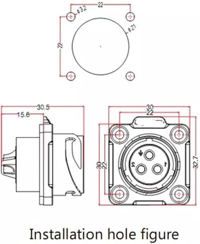 5-pin power signal circular connector female outdoor waterproof metal M20 in Saudi Arabia