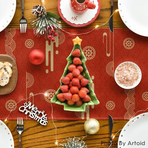 Artoid Mode Propitious Clouds Steeds Red Chinese Zodiac Horse Happy 2026 Lunar New Year Table Runner, Spring Festival Winter Kitchen Dining Table Decoration for Home Party 13x72 Inch in Saudi Arabia