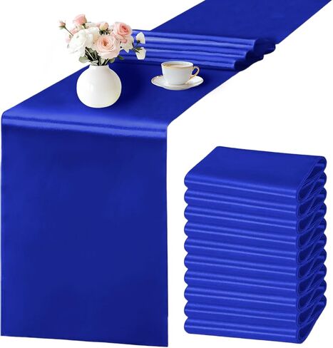 SHEJIZE 20 حزمة النبيذ الأحمر الساتان الجدول عداء 12x108 بوصة طويلة، مشرق حريري ناعم الساتان الجدول عداء الجدول ديكور لحفل زفاف مأدبة عيد الميلاد حفلة موسيقية الحدث حفلة عيد ميلاد in Kuwait