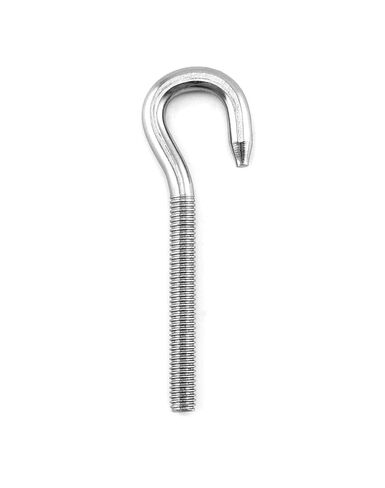 QWORK M6 Hook Bolt 304 Stainless Steel Ring Screw, 20 Pack Screw Hook High Hardness Steel Hook Bolt in Saudi Arabia