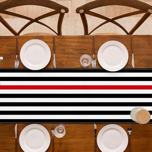 American Firefighter Flag Table Runner USA Fire Fireman Themed Party Decoration Graduation Retirement Dining Room Home Kitchen Table Decor in Saudi Arabia