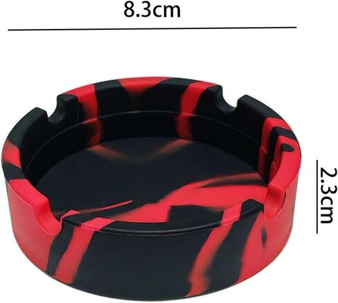 Silicone ashtray - durable and stylish round design, high temperature resistant, perfect for bars, hotels and offices in Saudi Arabia