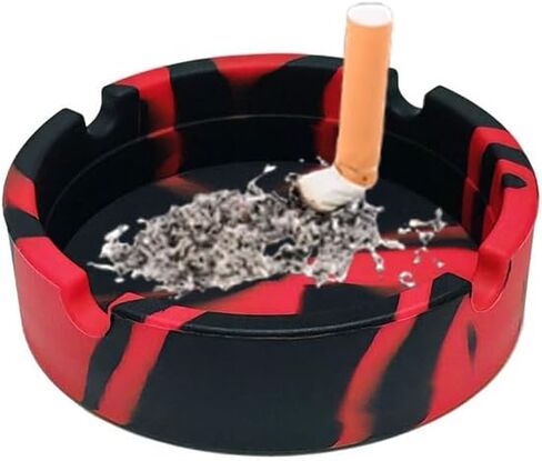 Silicone ashtray - durable and stylish round design, high temperature resistant, perfect for bars, hotels and offices in Saudi Arabia