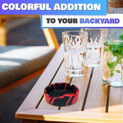 Silicone ashtray - durable and stylish round design, high temperature resistant, perfect for bars, hotels and offices in Saudi Arabia