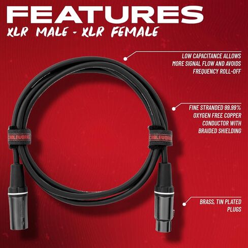 Cableworks by Gator Cases Composer Series Deluxe 25 Foot XLR Microphone Cable, (GCWC-XLR-25) in Saudi Arabia