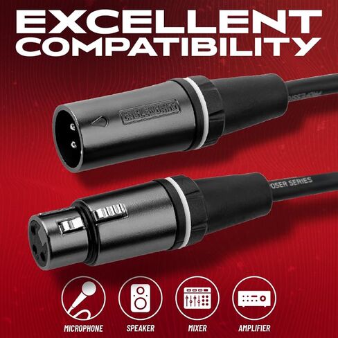 Cableworks by Gator Cases Composer Series Deluxe 25 Foot XLR Microphone Cable, (GCWC-XLR-25) in Saudi Arabia