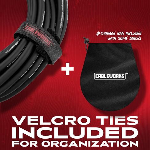 Cableworks by Gator Cases Composer Series Deluxe 25 Foot XLR Microphone Cable, (GCWC-XLR-25) in Saudi Arabia