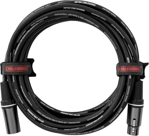 Cableworks by Gator Cases Composer Series Deluxe 25 Foot XLR Microphone Cable, (GCWC-XLR-25) in Saudi Arabia