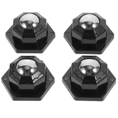 INOOMP 4pcs 20mm Mini Swivel Ball Casters Self-Adhesive Small Caster Wheels for Light Duty Appliances Furniture Trash Bins Quiet Universal Rolling Pulley in Saudi Arabia
