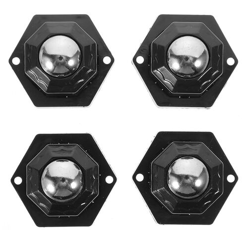 Cabilock 4pcs 20mm Small Adhesive Mini Swivel Caster Wheels with Steel Ball Bearings, Universal Silent Rolling Small Wheels for Furniture, Trash Cans, and Appliances in Saudi Arabia