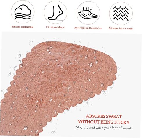 Slip High Heel Insoles for Women Breathable Leather Shoe Cushions Sweat Absorbing Pads for Summer and Foot Pressure Relief in Saudi Arabia