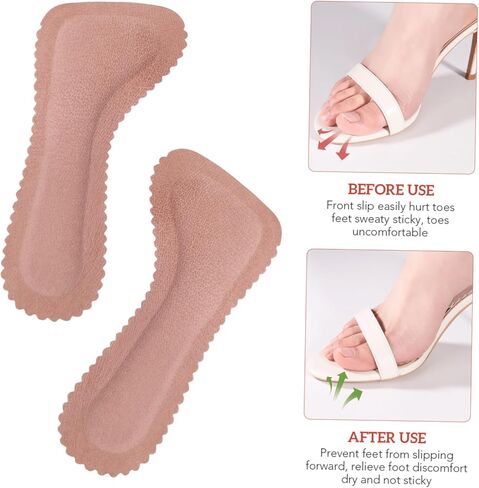 Slip High Heel Insoles for Women Breathable Leather Shoe Cushions Sweat Absorbing Pads for Summer and Foot Pressure Relief in Saudi Arabia