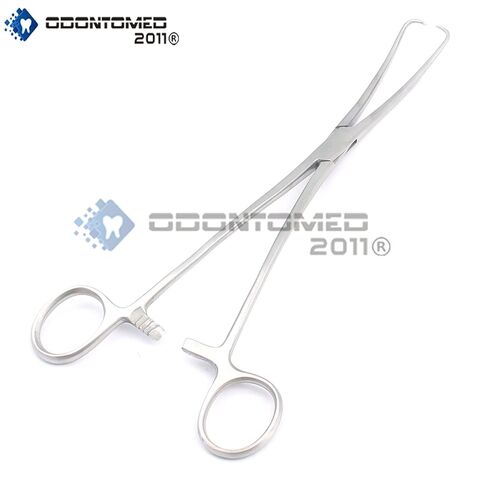 ملقط OdontoMed2011 DUPLAY Tenaculum مقاس 10 بوصة منحني من الدرجة الألمانية ODM in Saudi Arabia